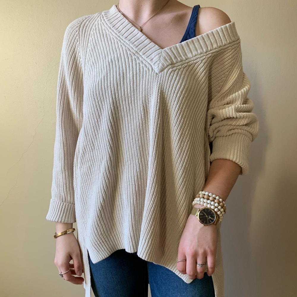 Cream oversized sweater